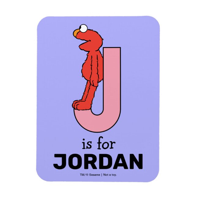Magnet Flexible Elmo Alphabet | J rose (Vertical)