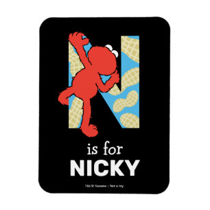 Magnet Flexible Elmo Alphabet   N N Noix