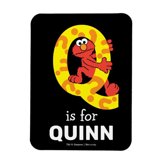 Magnet Flexible Elmo Alphabet | Point de question Q (Vertical)