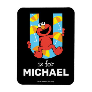 Magnet Flexible Elmo Alphabet   U Parapluie