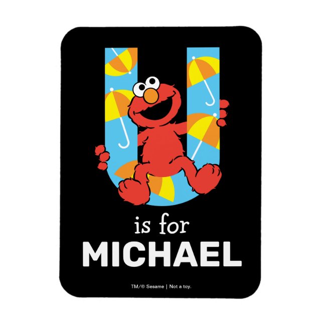 Magnet Flexible Elmo Alphabet | U Parapluie (Vertical)