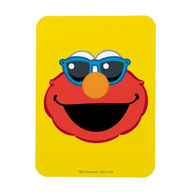 Magnet Flexible Elmo visage souriant avec lunettes de soleil (Vertical)