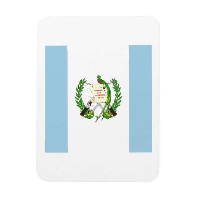 Magnet Flexible Emblème du drapeau du Guatemala (Vertical)