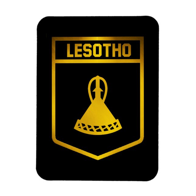 Magnet Flexible Emblème du Lesotho (Vertical)