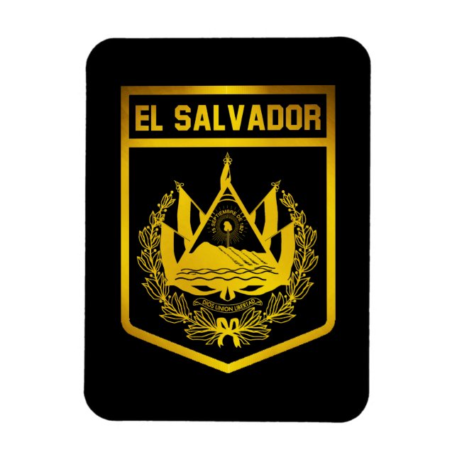 Magnet Flexible Emblème du Salvador (Vertical)
