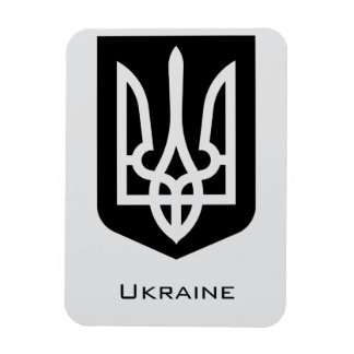Magnet Flexible Emblème graphique contemporain Tryzub de l'Ukraine