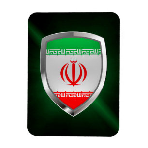 Magnet Flexible Emblème métallique de l'Iran