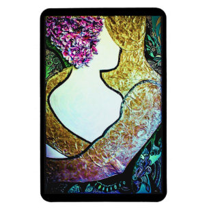 Magnet Flexible Embrasser l'oeuvre de couple interracial étreindre