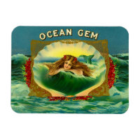 Empreinte étiquette cigare de sirène Ocean Gem