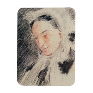 Magnet Flexible Empress Eugénie (craie noire et rouge)