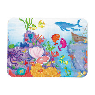 Magnet Flexible En Bas Dans L'Océan