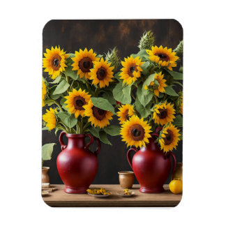 Magnet Flexible Encore la vie avec des tournesols