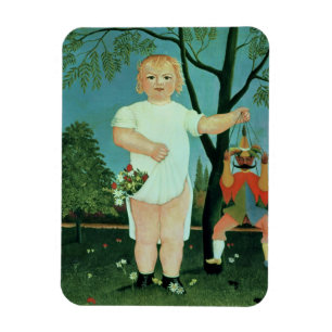 Magnet Flexible Enfant avec une marionnette, vers 1903 (huile sur 
