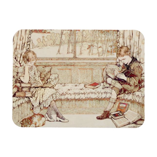 Magnet Flexible Enfants vintages lecture (Horizontal)