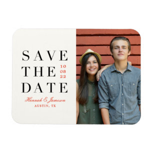 Magnet Flexible Enregistrer La Date *Carte Postale Classique*