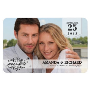Magnet Flexible Enregistrer la date - Deluxe Borderless Photo Magn