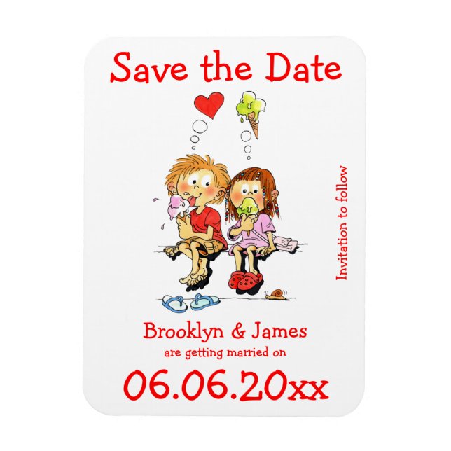 Magnet Flexible Enregistrer La Date Drôle (Vertical)