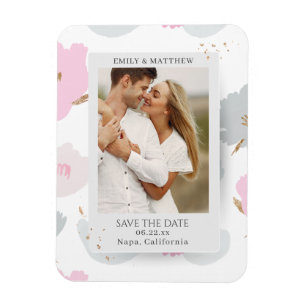 Magnet Flexible Enregistrer La Date Romantique Couple Parties scin