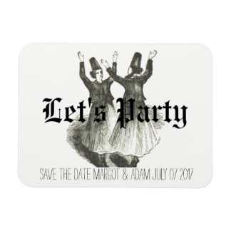 Magnet Flexible Enregistrer l'aimant de date, Offbeat mariage, Qui