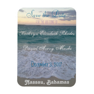 Magnet Flexible Enregistrer le mariage de Date Beach