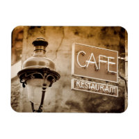 Enseigne de café sépia, Paris, France