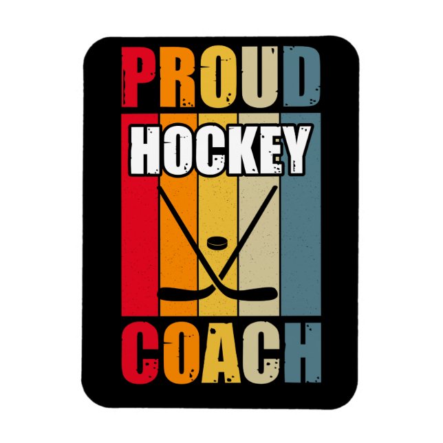 Magnet Flexible Entraîneur de hockey fière couleur (Vertical)