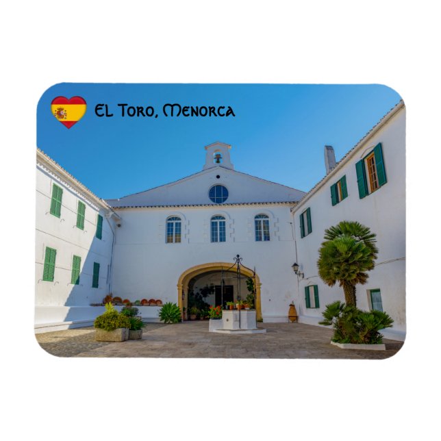 Magnet Flexible Entrée du monastère Monte Toro - Menorca, Espagne (Horizontal)