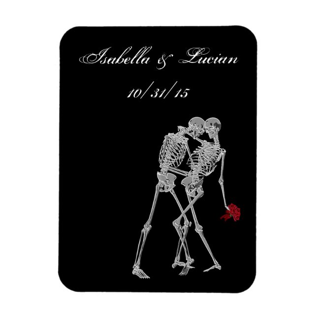 Magnet Flexible Épouse et chambre Skeleton Gothic Vampire Mariage (Vertical)
