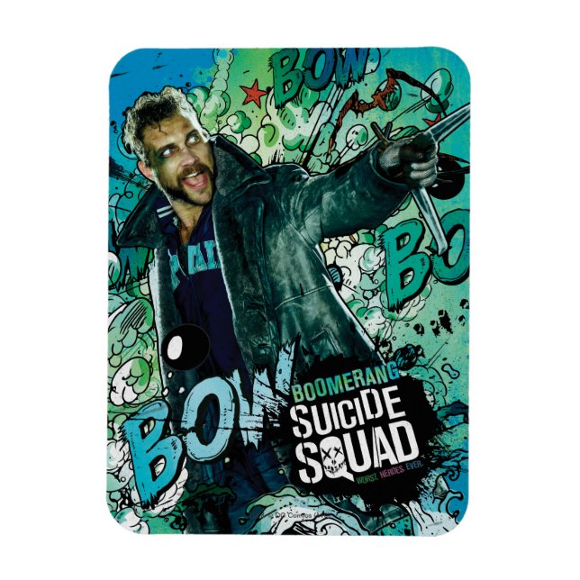 Magnet Flexible Équipe de suicide | Graffiti de caractères Boomera (Vertical)