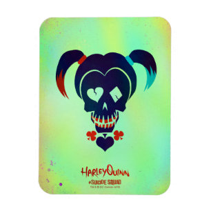 Magnet Flexible Équipe de suicide   Harley Quinn Head Icon