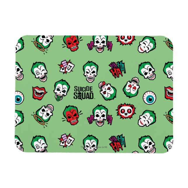 Magnet Flexible Équipe de suicide | Joker Emoji Motif (Horizontal)