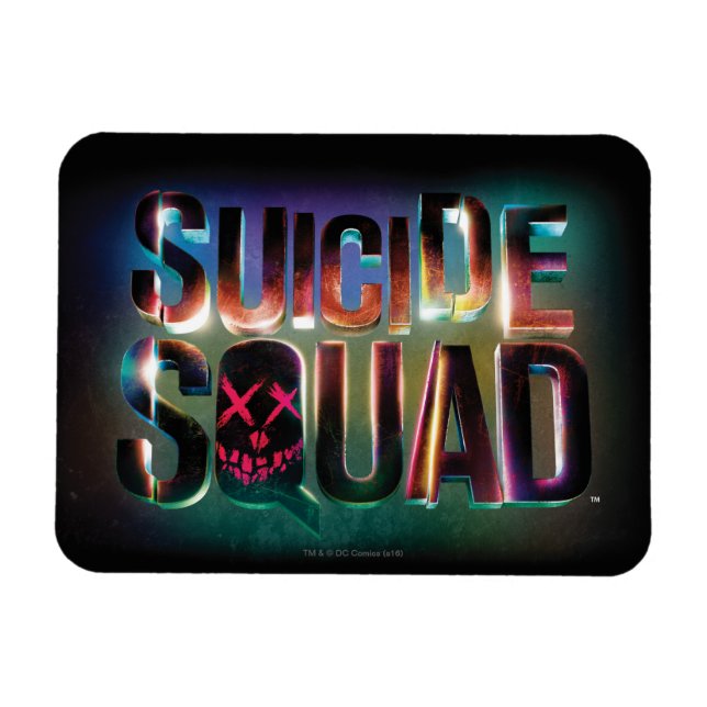 Magnet Flexible Équipe de suicide | Logo couleur brillant (Horizontal)