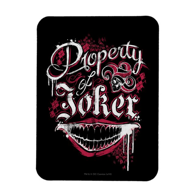 Magnet Flexible Équipe de suicide | Propriété de Joker (Vertical)