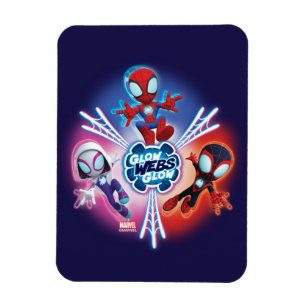 Magnet Flexible Équipe Spidey Toiles Lumineuses Graphique Lumineux