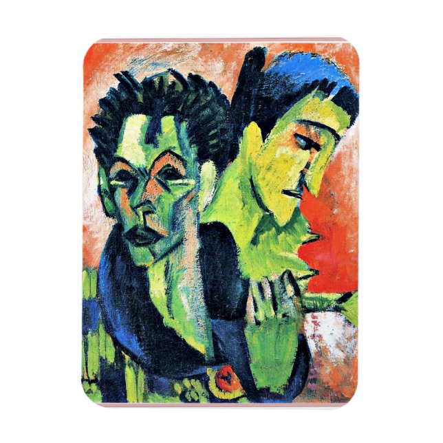Magnet Flexible Ernst Kirchner - Auto-portrait double (Vertical)