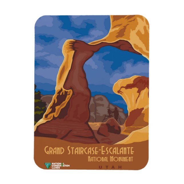 Magnet Flexible Escalier vintage Utah Grand (Vertical)
