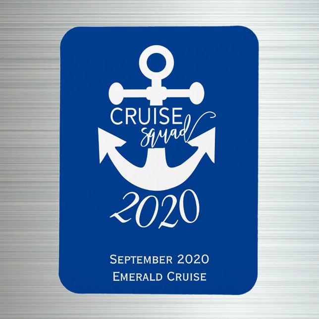 Magnet Flexible Escouade de croisière personnalisée Voyage en fami (Créateur téléchargé)