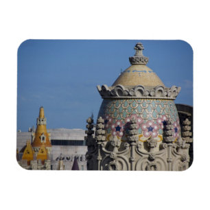 Magnet Flexible Espagne, Catalogne, Barcelone. Toit de Barcelone