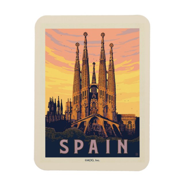 Magnet Flexible Espagne | Familia Sagrada (Vertical)