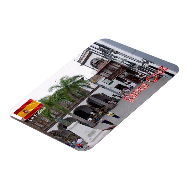 Magnet Flexible Espagne - Îles Canaries - La Palma - Père Noël Cru (Côté Gauche)