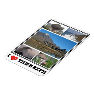 Magnet Flexible Espagne - Îles Canaries - Tenerife - I Love - Magn