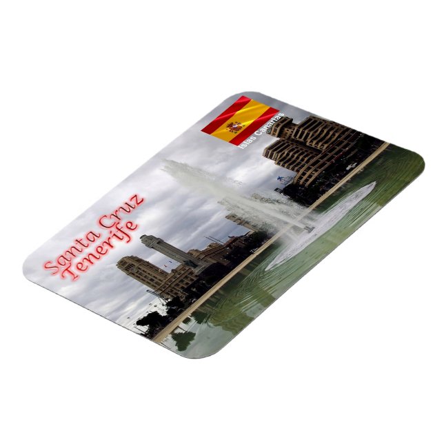 Magnet Flexible Espagne - Îles Canaries - Tenerife - Père Noël Cru (Côté Gauche)