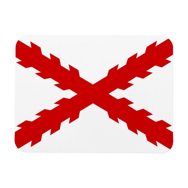 Magnet Flexible espagne vieux drapeau nouveau espagne indies conqu (Horizontal)
