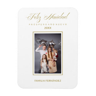 Magnet Flexible Espagnol Moderne Élégant Chic Famille de photos de