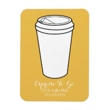 Espresso To Go arrière - plan de moutarde d'affair