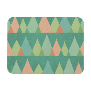 Magnet Flexible Étape Geo Sud-Ouest Motif triangle Turquoise