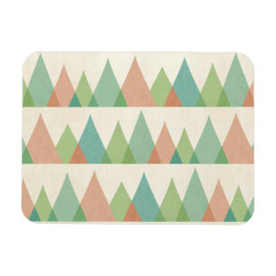 Magnet Flexible Étape Geo Sud-Ouest Triangles Turquoises et cora