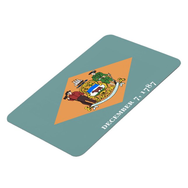 Magnet Flexible État du drapeau du Delaware (Côté Gauche)