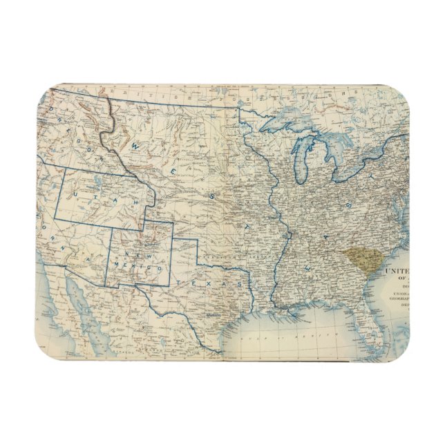 Magnet Flexible États-Unis déc 1860 (Horizontal)