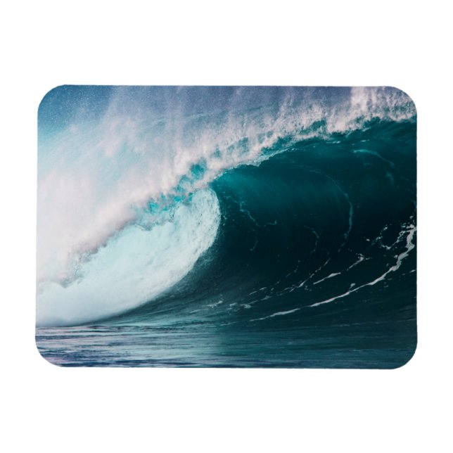 Magnet Flexible États-Unis, Hawaï, Oahu, Grandes vagues (Horizontal)